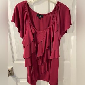 AGB ruffled top
